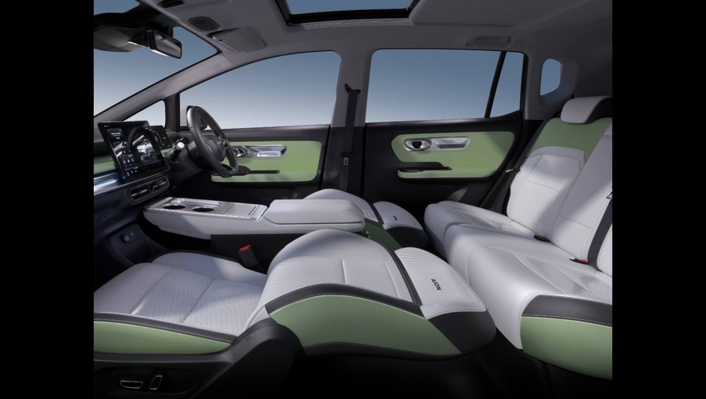 AION Y Plus rear interior